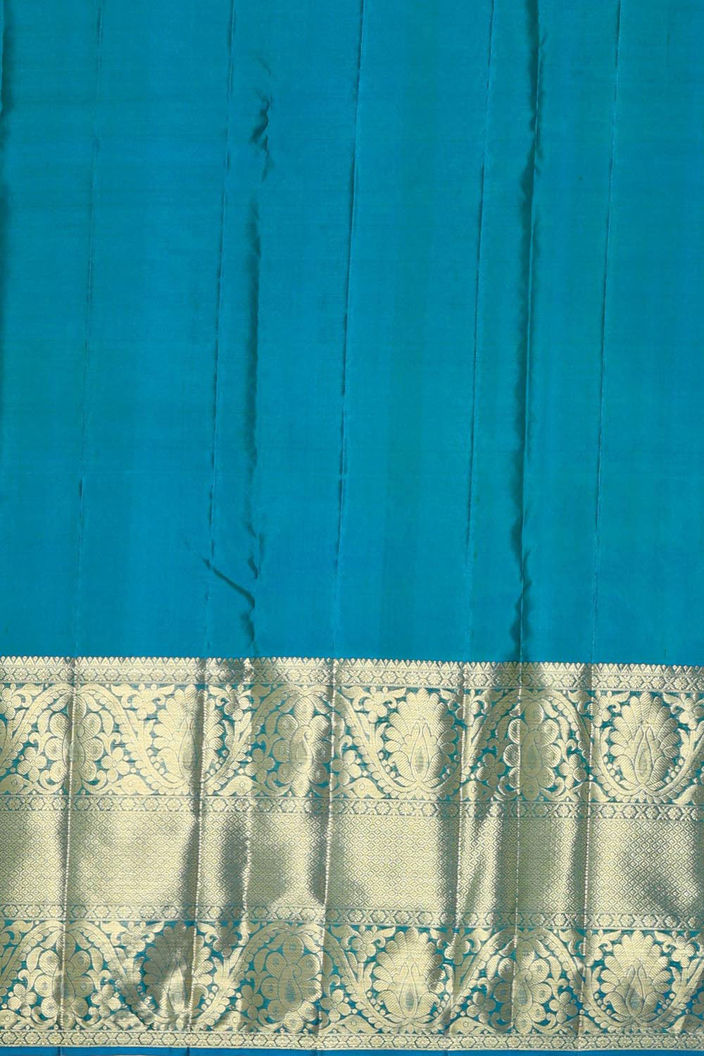 Kanchipattu Golden Green Brocade Saree