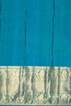 Image of Kanchipattu Golden Green Brocade Saree