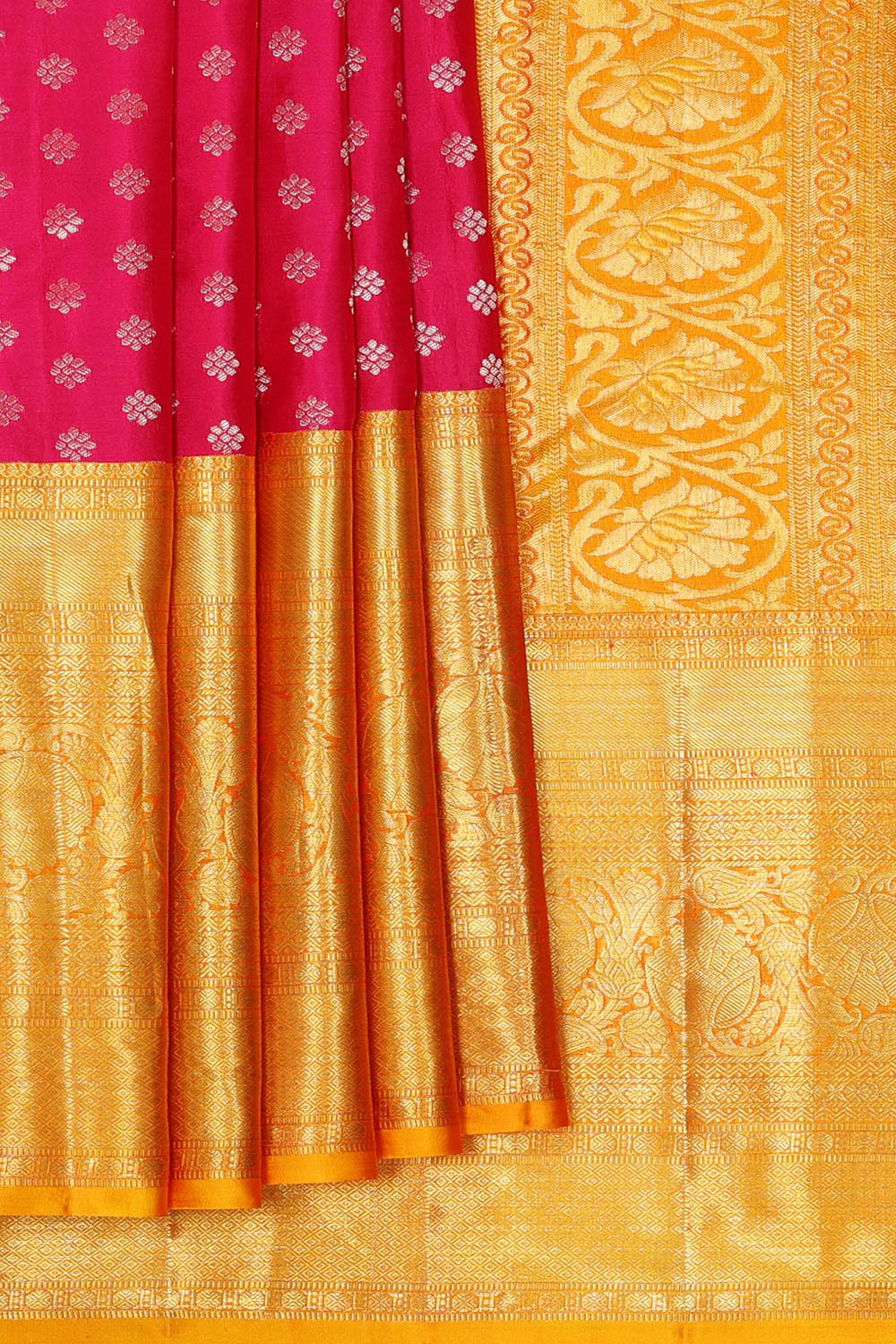 Kanchipattu Rani Pink Brocade Saree