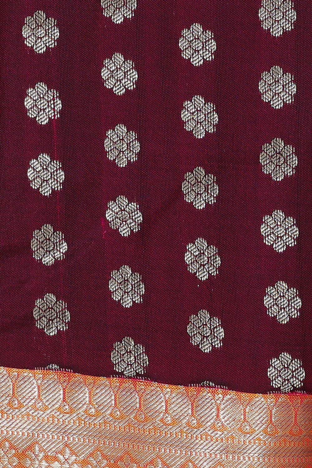 Kanchipattu Wine Brocade Saree