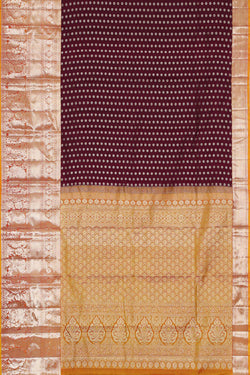 Image of Kanchipattu Wine Brocade Saree