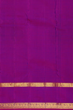 Image of Kanchipattu Teal Blue Brocade Saree