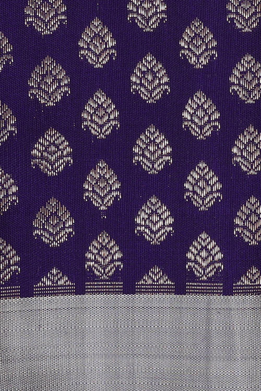 Kanchipattu Violet Brocade Saree