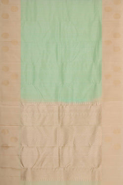 Image of Kanchipattu Light Mint Green Brocade Saree