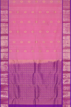 Image of Kanchipattu Pink Brocade Saree