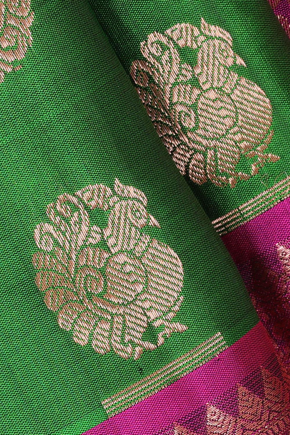 Kanchipattu Green Brocade Saree