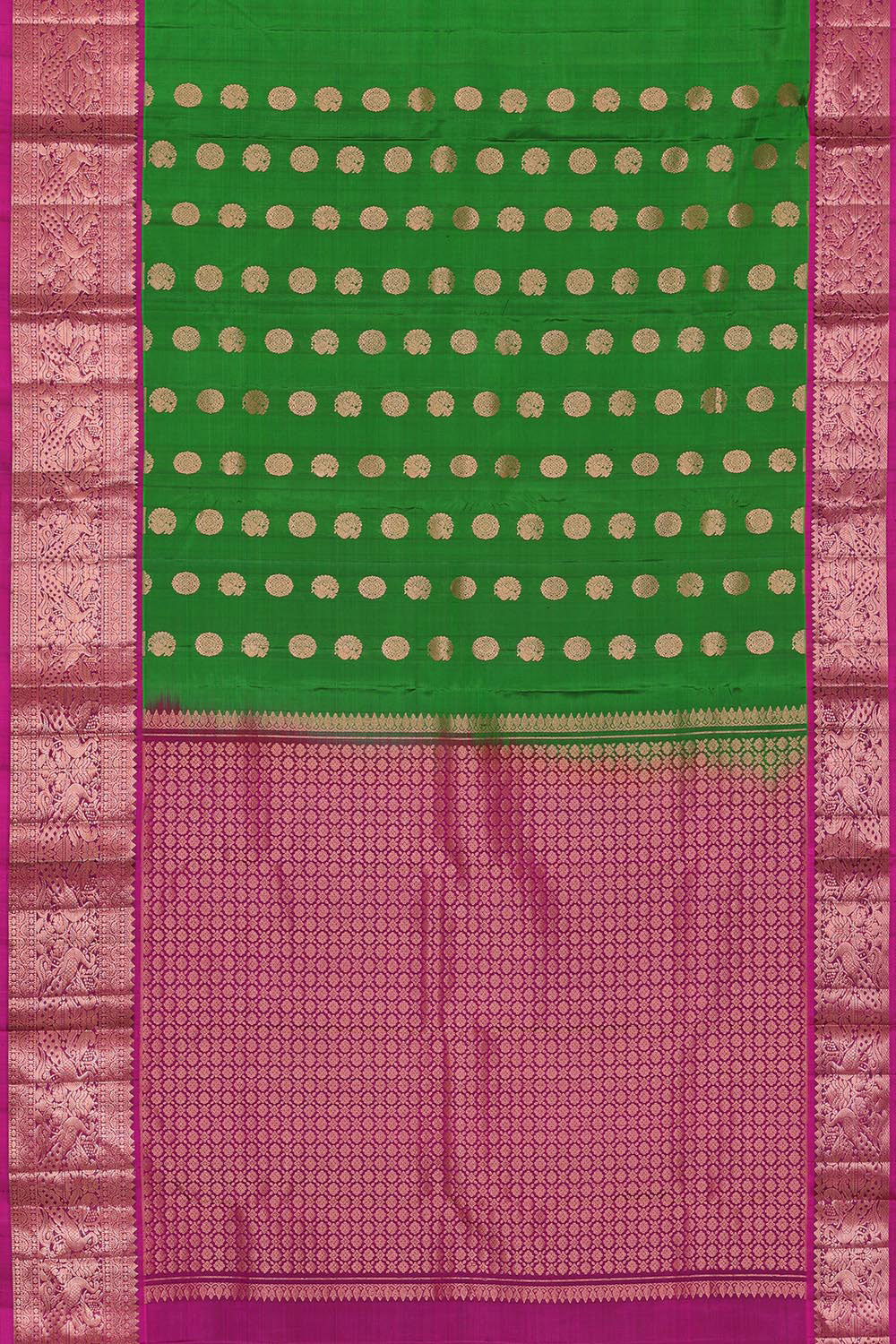 Kanchipattu Green Brocade Saree