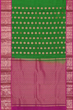 Image of Kanchipattu Green Brocade Saree