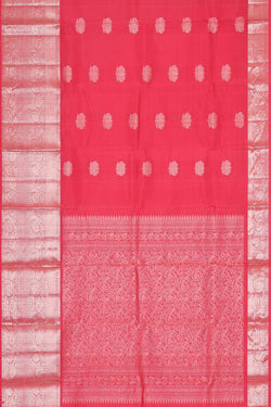 Image of Kanchipattu Peach Pink Brocade Saree