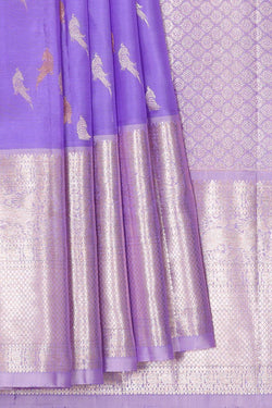 Image of Kanchipattu Lavender Brocade Saree