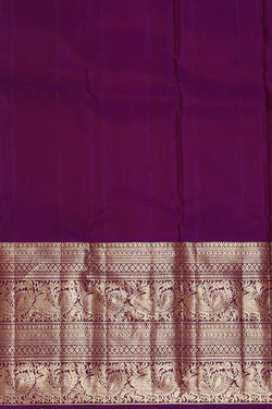 Image of Kanchipattu Dark Onion Pink Brocade Saree