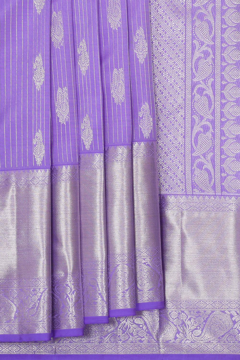 Kanchipattu Lavender Brocade Saree