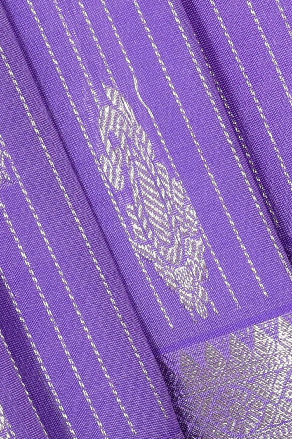 Kanchipattu Lavender Brocade Saree