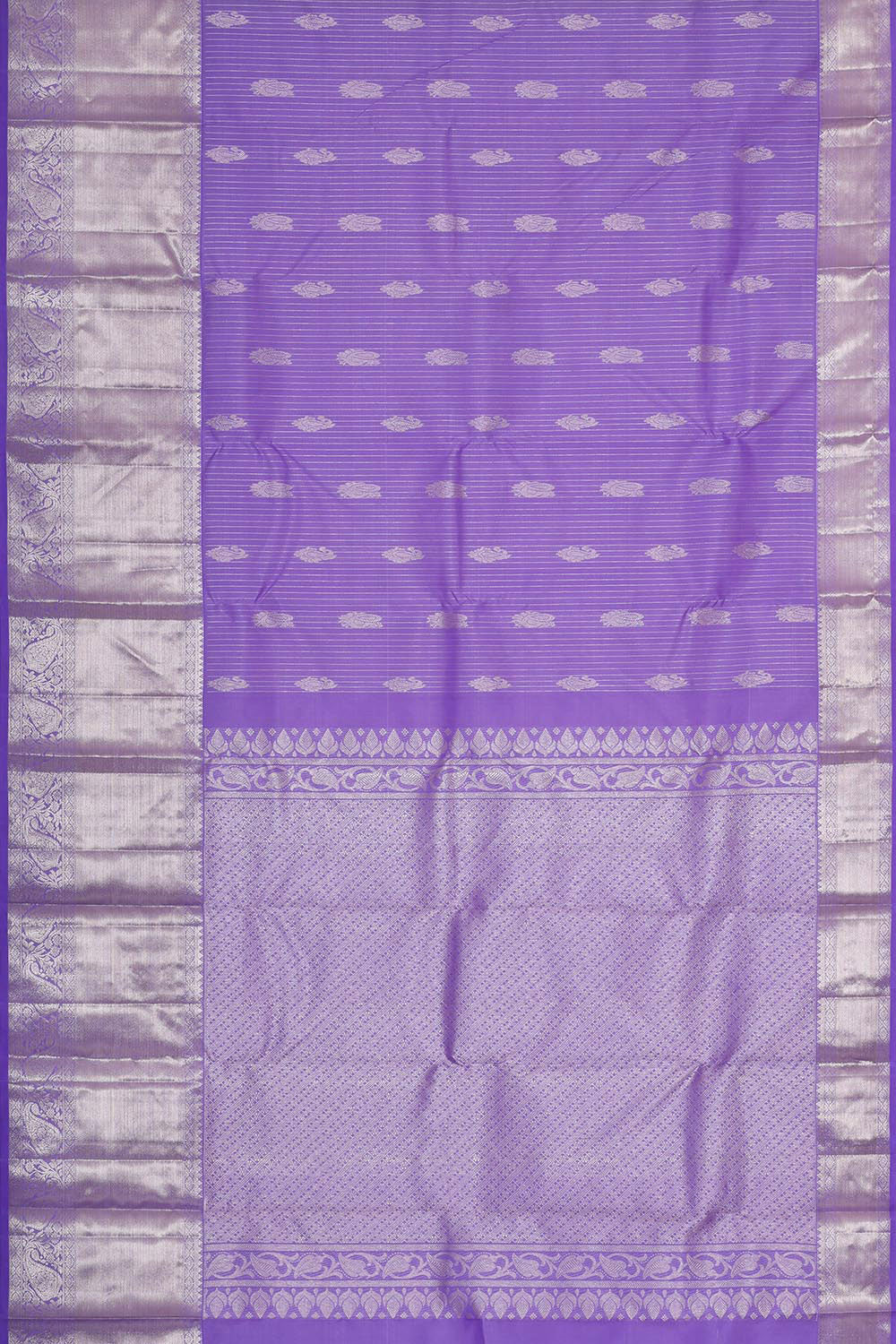 Kanchipattu Lavender Brocade Saree