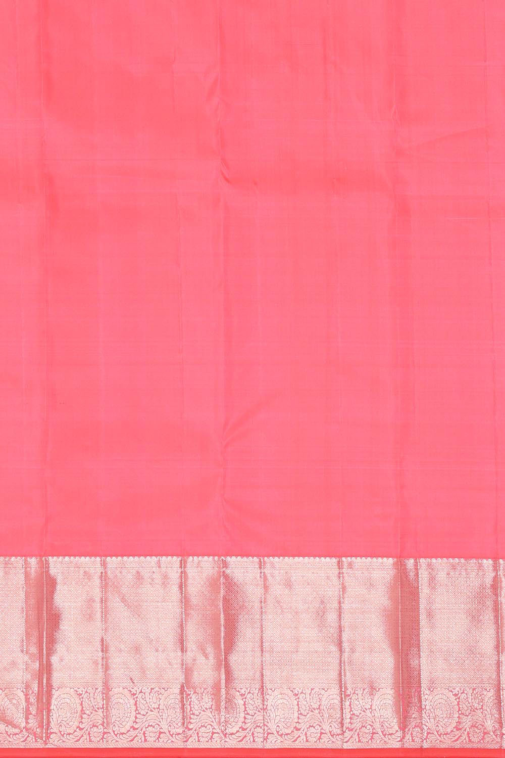 Kanchipattu Peach Pink Brocade Saree