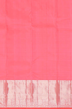 Image of Kanchipattu Peach Pink Brocade Saree