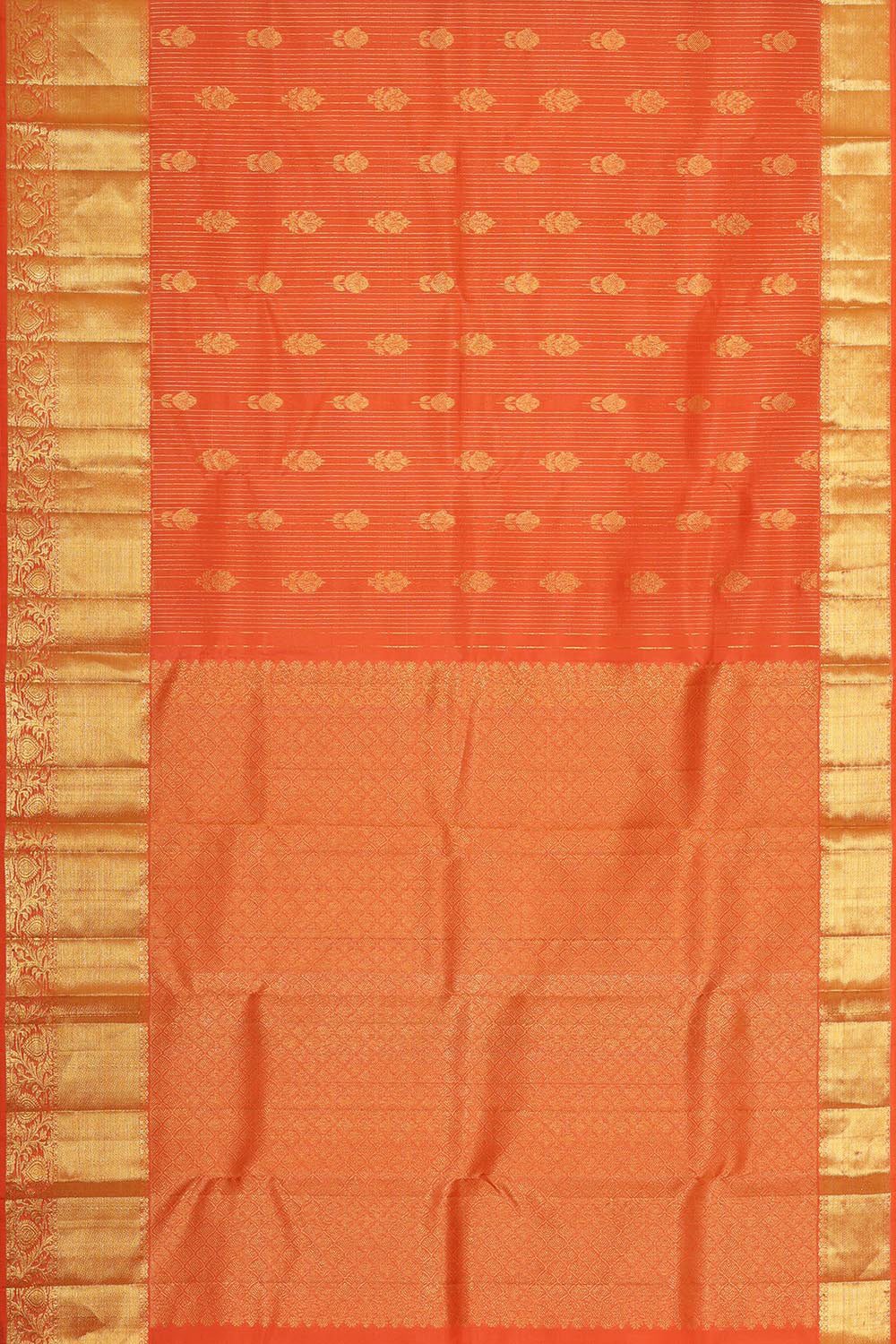 Kanchipattu Peach Brocade Saree