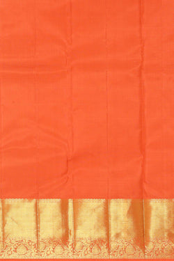 Image of Kanchipattu Peach Brocade Saree