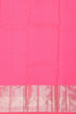 Image of Kanchipattu Rose Pink Brocade Saree