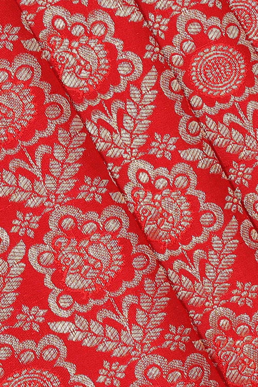 Kanchipattu Red Brocade Saree