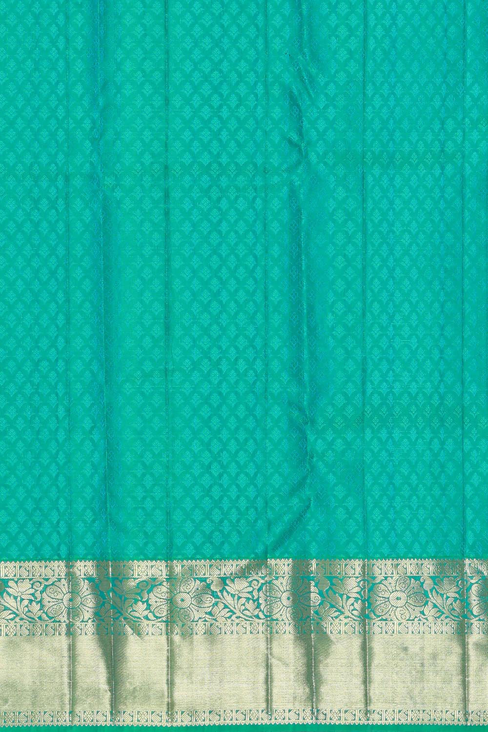 Kanchipattu Sea Green Brocade Saree