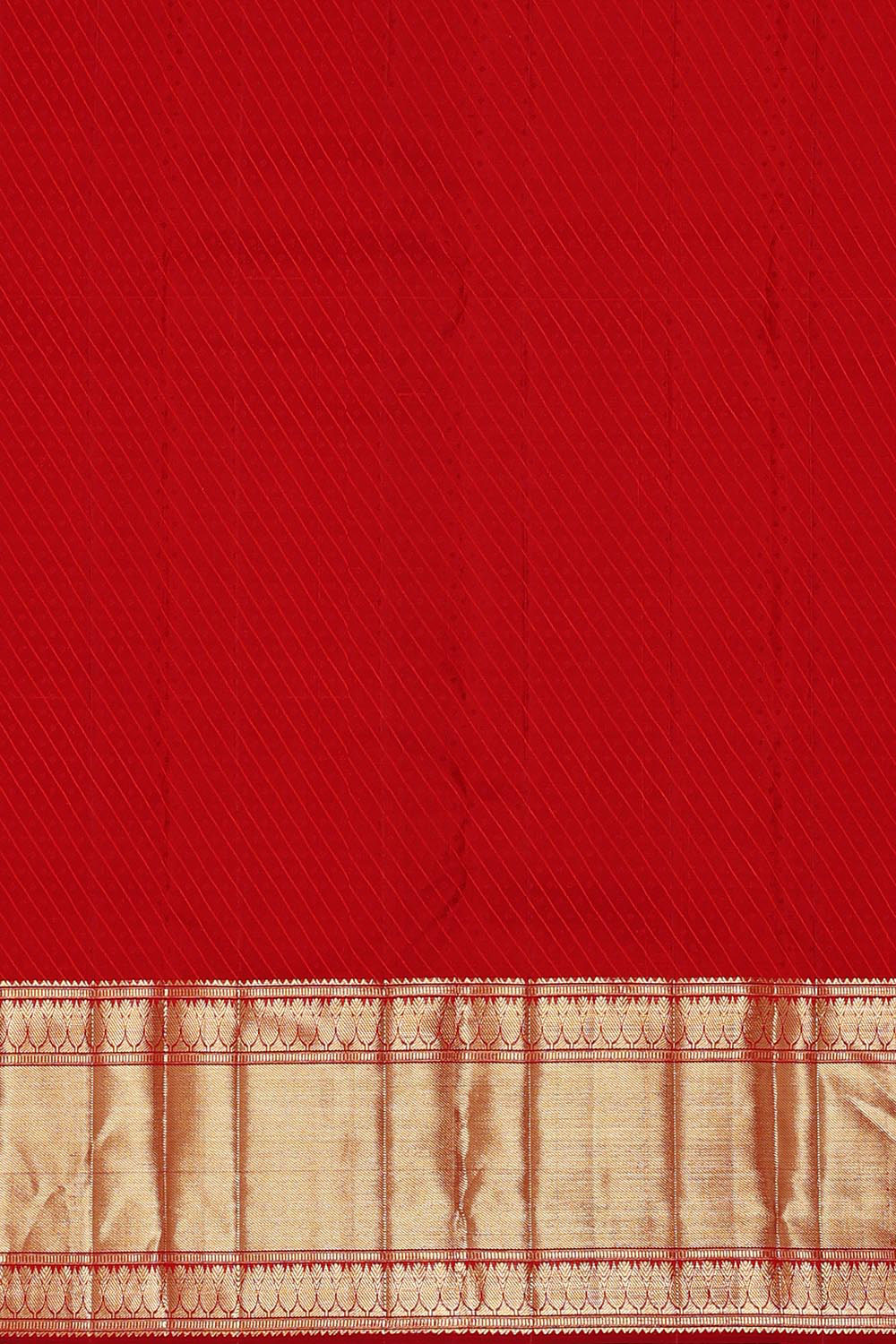 Image of Kanchipattu Red Brocade Saree