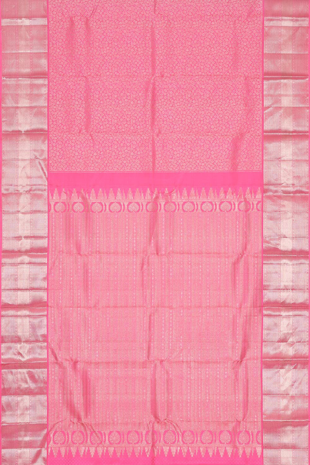 Kanchipattu Pink Brocade Saree