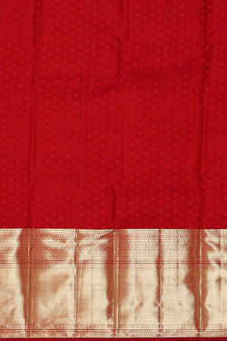 Image of Kanchipattu Red Brocade Saree