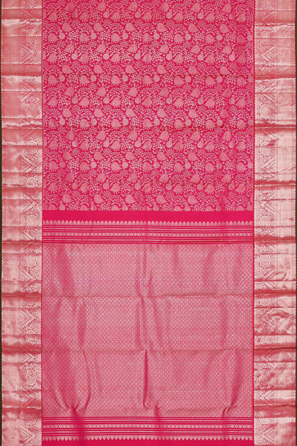 Kanchipattu Rani Pink Brocade Saree