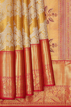 Image of Kanchipattu Gold Tissue Brocade Saree