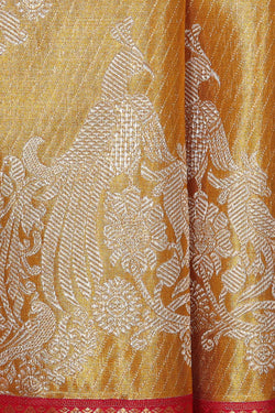 Image of Kanchipattu Gold Tissue Brocade Saree