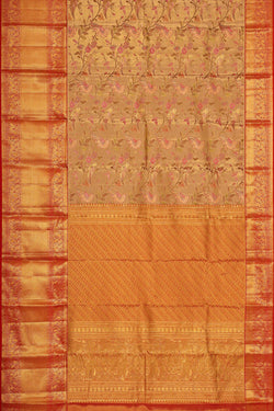 Image of Kanchipattu Gold Tissue Brocade Saree