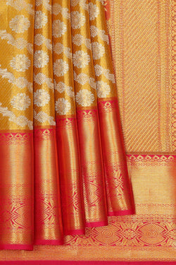 Image of Kanchipattu Gold Tissue Brocade Saree