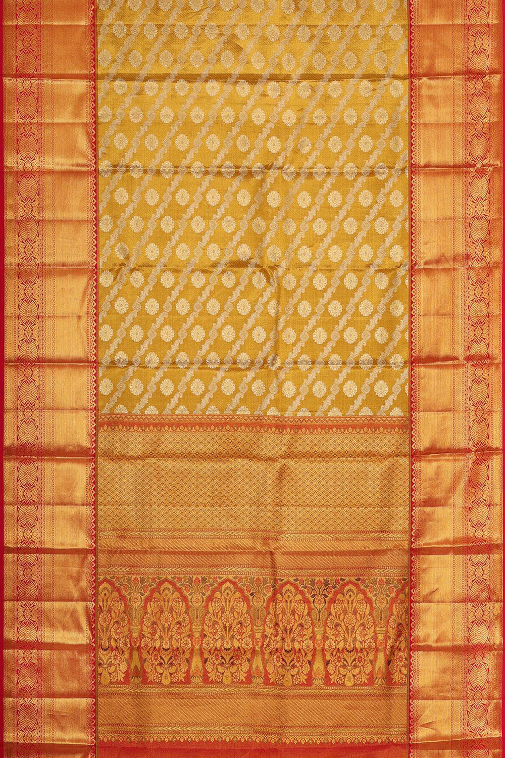 Kanchipattu Gold Tissue Brocade Saree