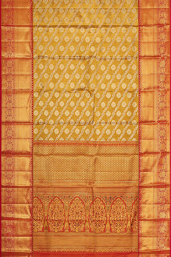 Image of Kanchipattu Gold Tissue Brocade Saree