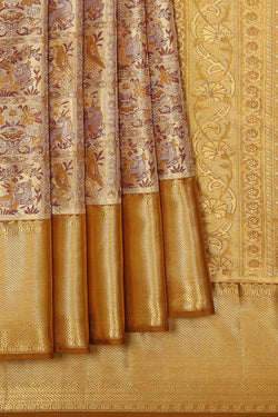 Image of Kanchipattu Gold Tissue Brocade Saree