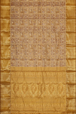 Image of Kanchipattu Gold Tissue Brocade Saree