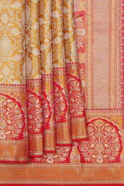 Image of Kanchipattu Gold Tissue Brocade Saree