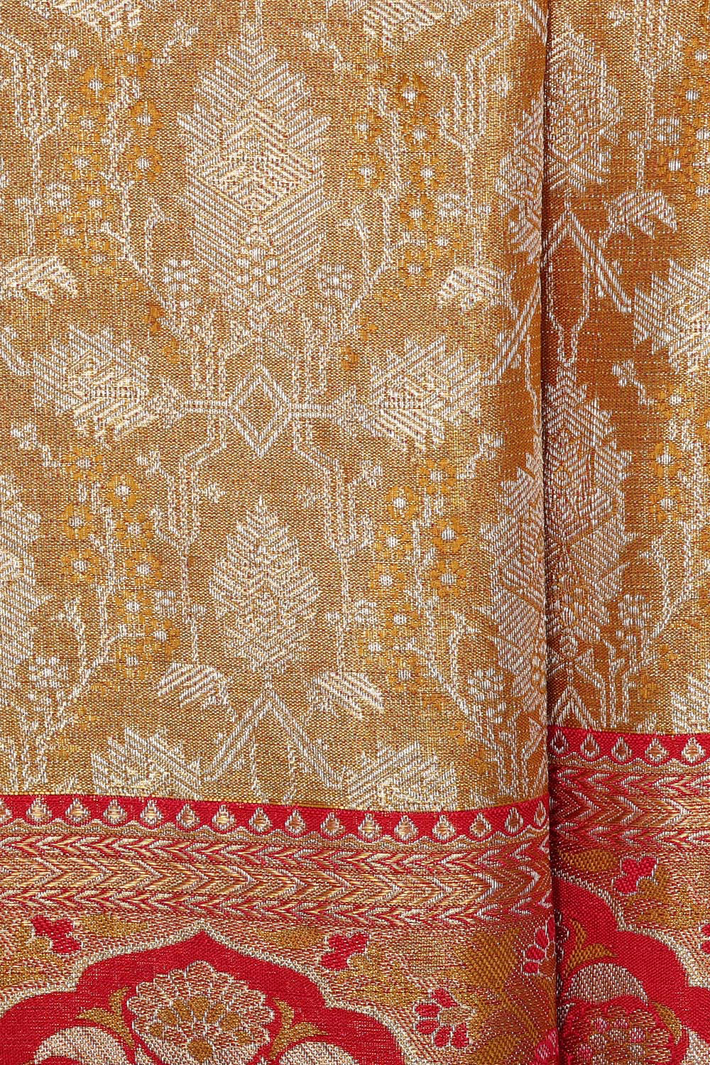 Kanchipattu Gold Tissue Brocade Saree