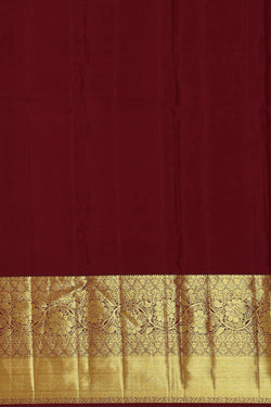 Image of Kanchipattu Orange Brocade Saree