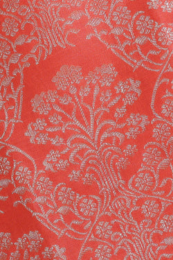 Image of Kanchipattu Peach Brocade Saree