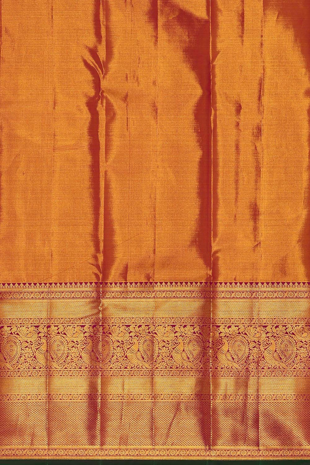 Kanchipattu Yellow Tissue Brocade Saree