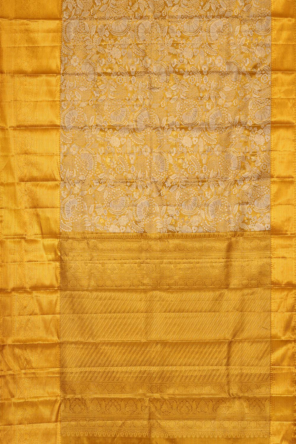 Kanchipattu Gold Tissue Brocade Saree