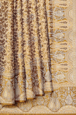 Image of Kanchipattu Gold Tissue Brocade Saree