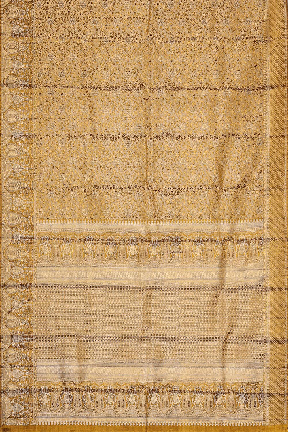 Kanchipattu Gold Tissue Brocade Saree