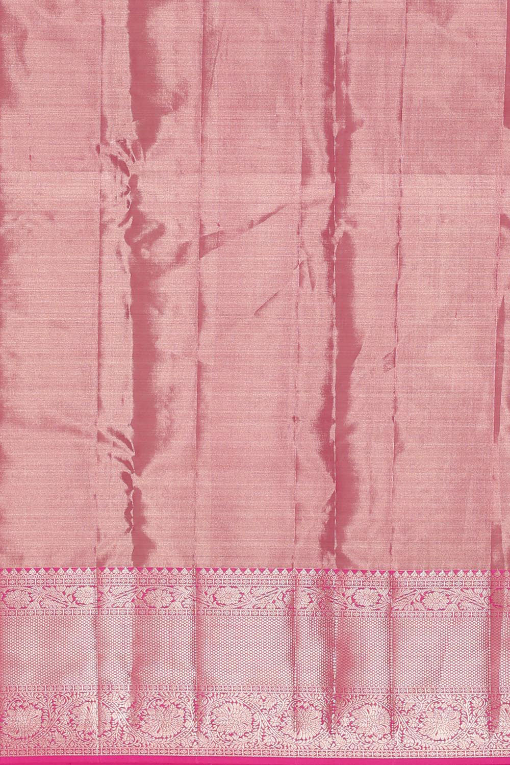 Kanchipattu Onion Pink Tissue Brocade Saree