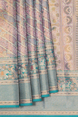 Image of Kanchipattu Lavender Tissue Brocade Saree