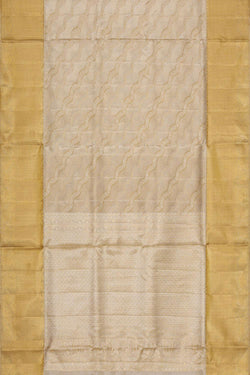 Image of Kanchipattu Golden Silver Tissue Brocade Saree