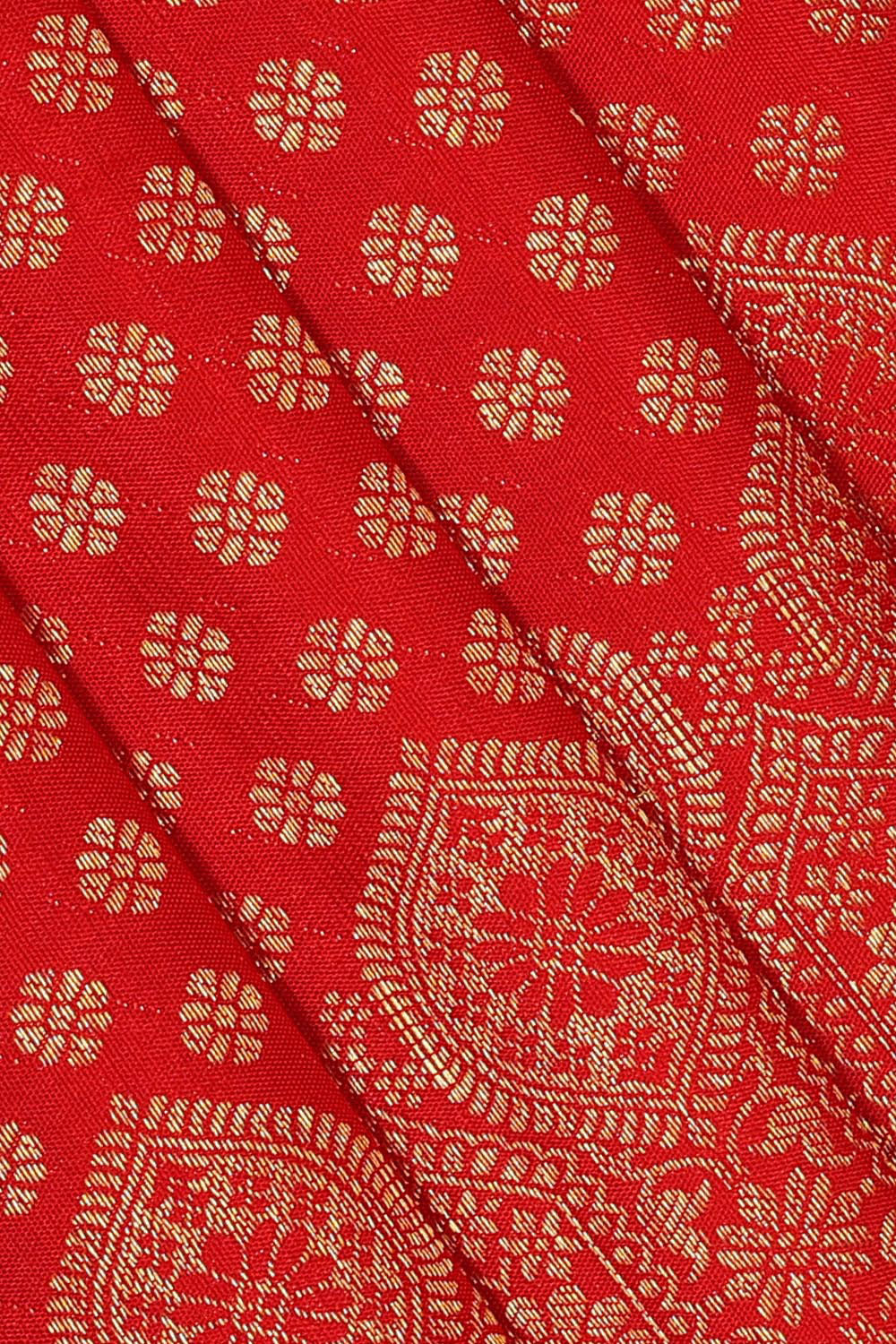 Kanchipattu Red Brocade Saree