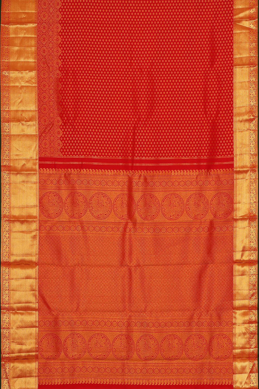 Kanchipattu Red Brocade Saree